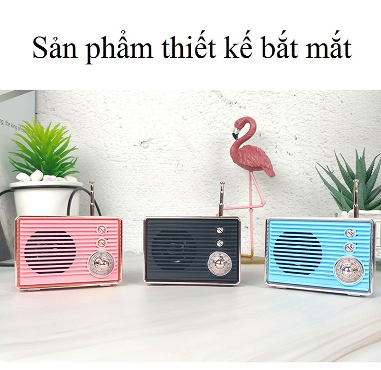 Loa Bluetooth Mini Hình Đài Radio Đáng Yêu