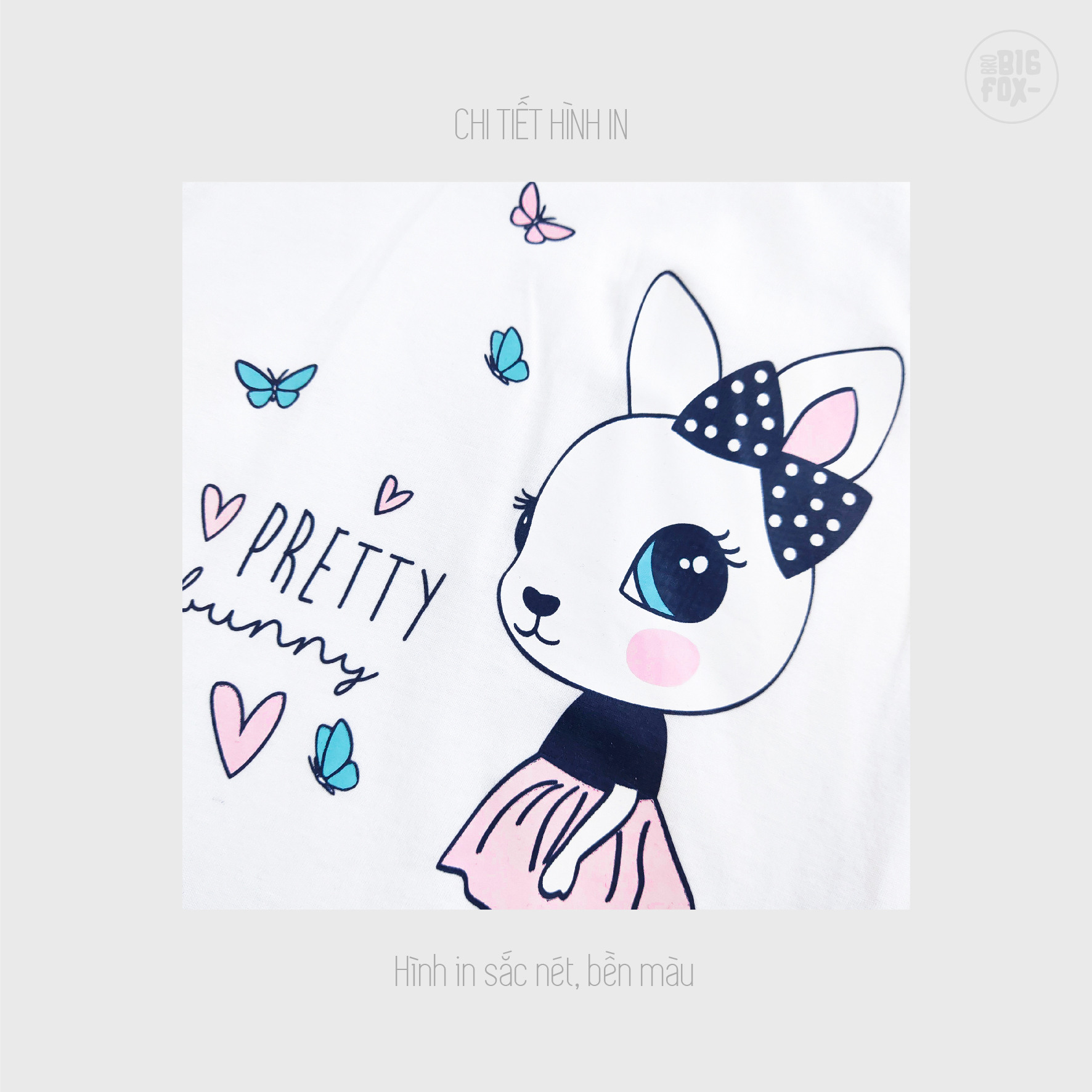 Bộ Bé Gái Miss Meow Bộ Cộc Tay Cho Bé Mùa Hè Chất Cotton In Hình Thỏ Pretty, Size 3,4,5,6,7,8,9,10,11 Tuổi