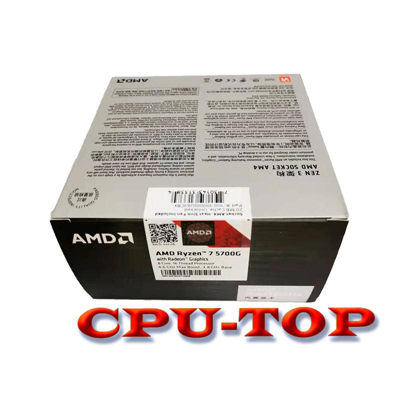 AMD Ryzen 7 5700G R7 5700G 3.8GHz 8 nhân 16 luồng 65W L3=16M 100-000000263 Socket AM4 Mới và có quạt