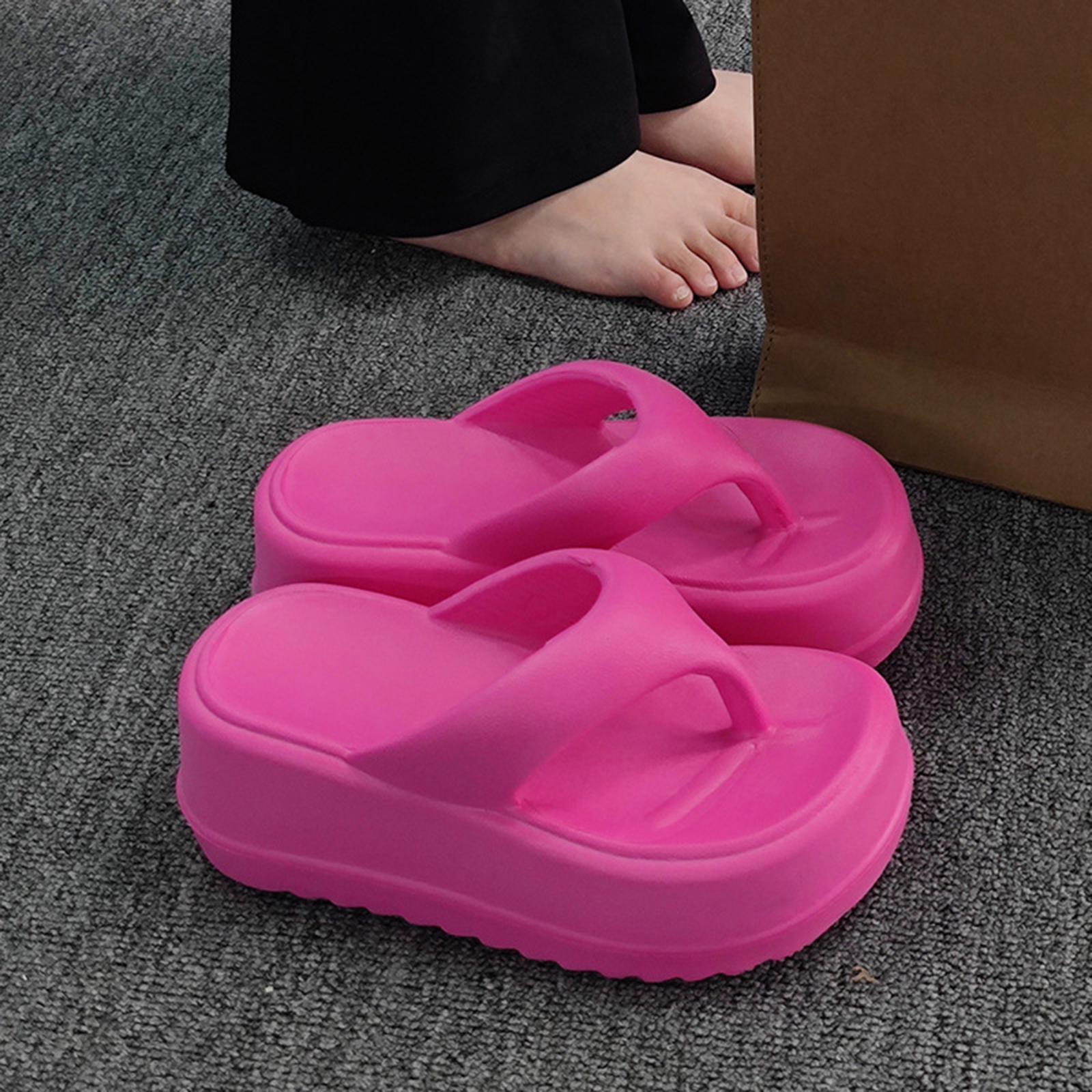 Women Slippers Summer, Flip Flops, Support Comfort, Eva, Height 7cm Fashion Accessories Slide Sandals Women Platform Sandals for Home