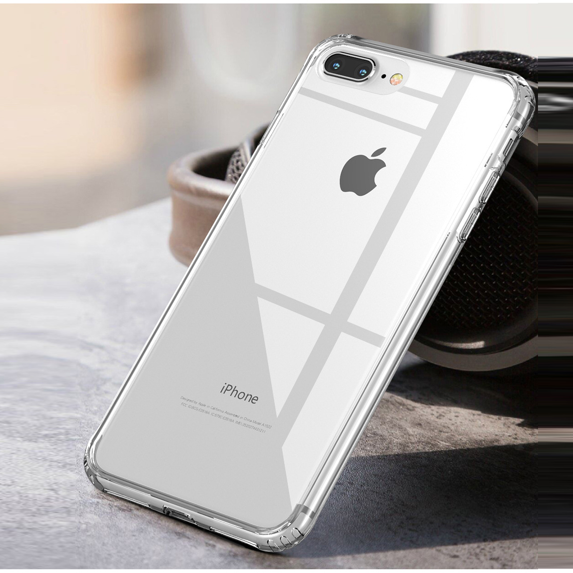 Ốp lưng silicon chống sốc cho iPhone 7 Plus / iPhone 8 Plus hiệu Likgus Crashproof (siêu mỏng, chống chịu mọi va đập) - Hàng nhập khẩu