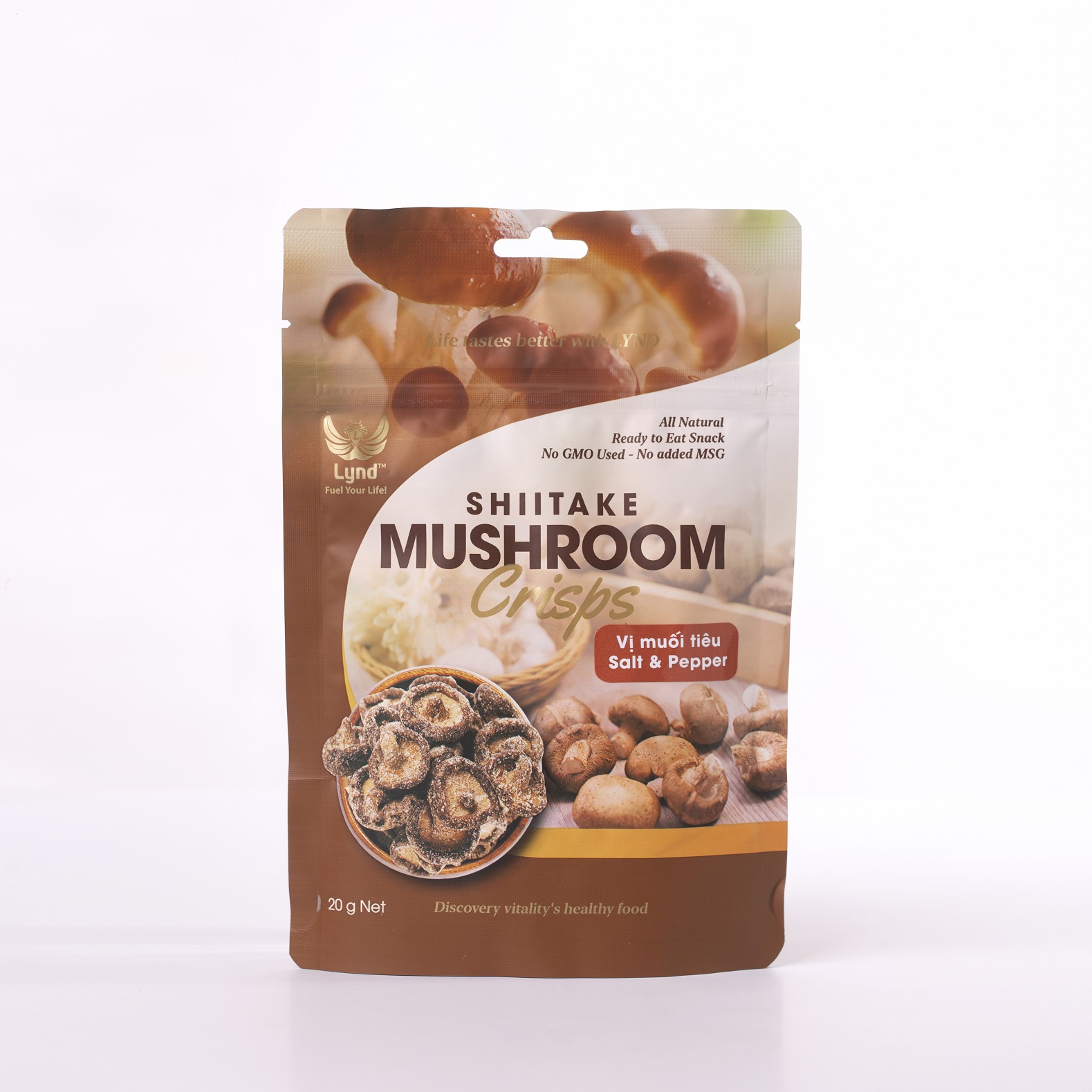 Nấm Hương sấy giòn vị – Thương hiệu LYND – Gói 20gr
