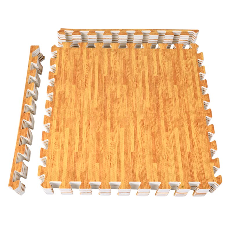 Thảm lót trải sàn nhà màu vân gỗ sang trọng loại to kích cỡ 1 tấm 60x60cm, độ dày 1cm giữ ấm chân mùa thu đông, thiết kế đẹp sang trọng trang trí phòng ngủ, phòng khách, văn phòng