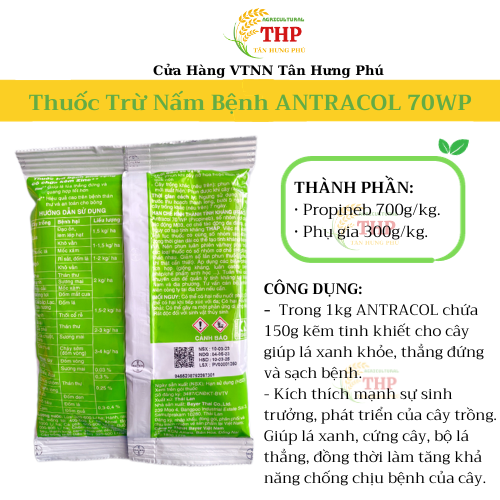 Thuốc Trừ bệnh Antracol 70WP | TRỪ NẤM BỆNH | GÓI 100G, 1 KG