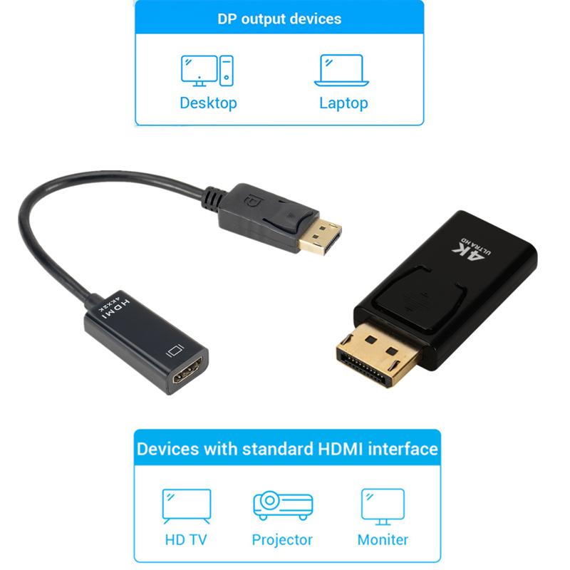 Displayport 4K sang bộ chuyển đổi bộ chuyển đổi bộ chuyển đổi tương thích HDMI