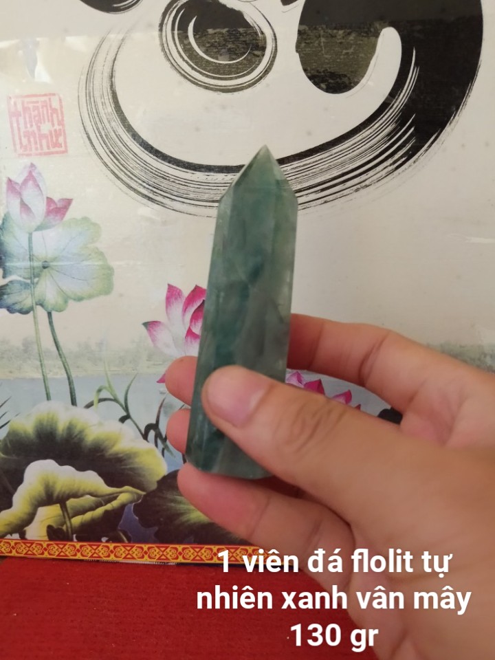 Trụ Đá Flourite Tự Nhiên Màu Xanh, Đá Thanh Tẩy Giúp Hỗ Trợ Reiki, Thiền Định, Sưu Tầm, Chặn Giấy