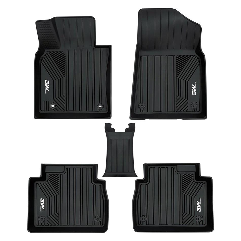 Thảm lót sàn xe ô tô TOYOTA LAND CRUISER 2011- đến nay Nhãn hiệu Macsim 3W chất liệu nhựa TPE đúc khuôn cao cấp -màu đen đen