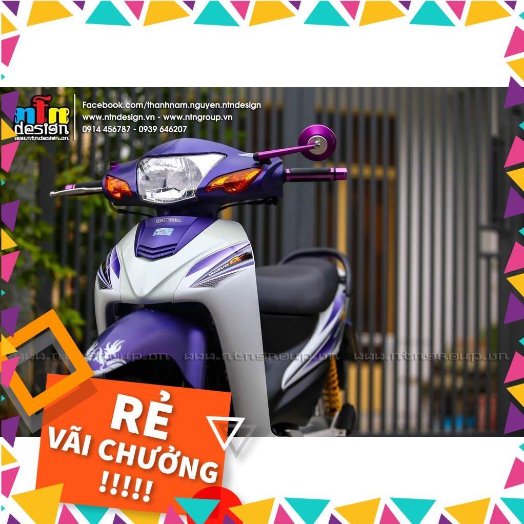Tem Rời Wave 100 2015 Tím Trắng Chữ Alpha