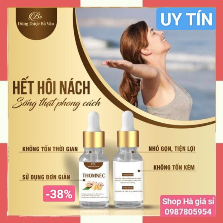 THOMNEC - Khử Mùi Hôi Nách, Hôi Chân , Mồ Hôi Tay - Sản phẩm của đông dược Bà Vân