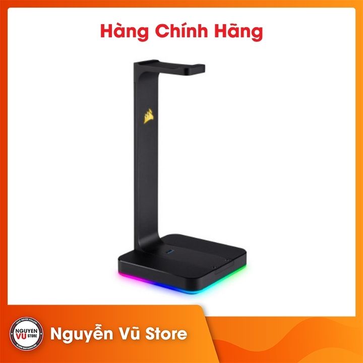 Giá treo tai nghe Corsair ST100 RGB Premium Headset + Soundcard 7.1 Surround - Hàng Chính Hãng