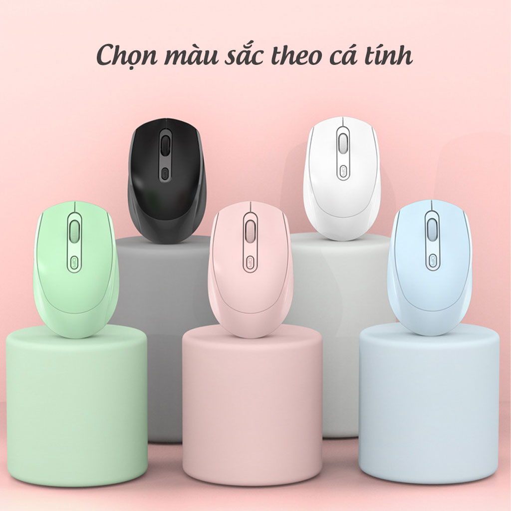 Chuột không dây bluetooth PIXLINK M100B chống ồn, DPI 1600  sạc pin - Hàng chính hãng