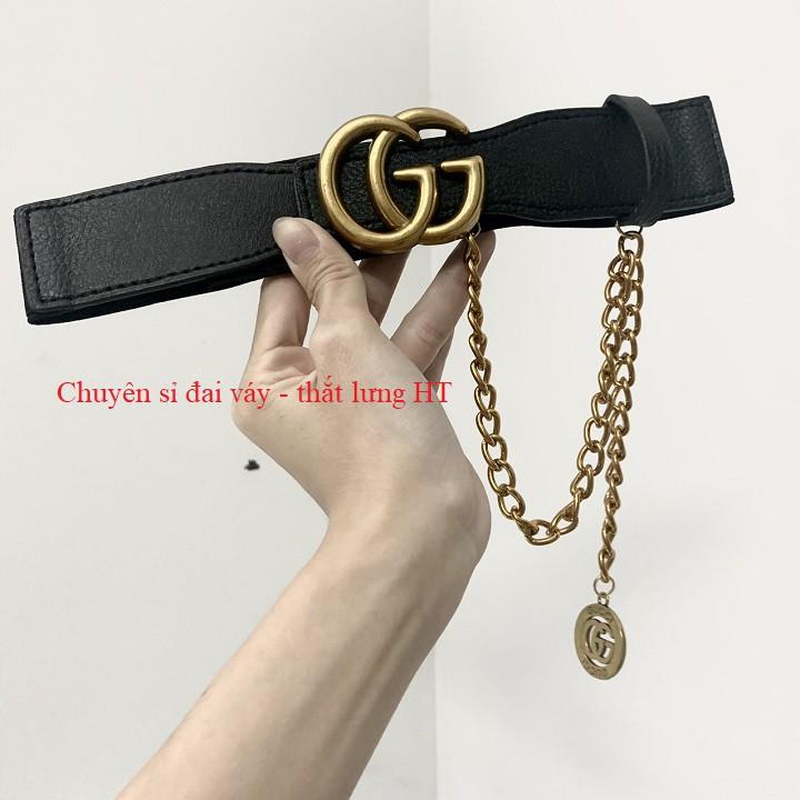 Đai váy KÈM CHAIN xích G đồng 4cm