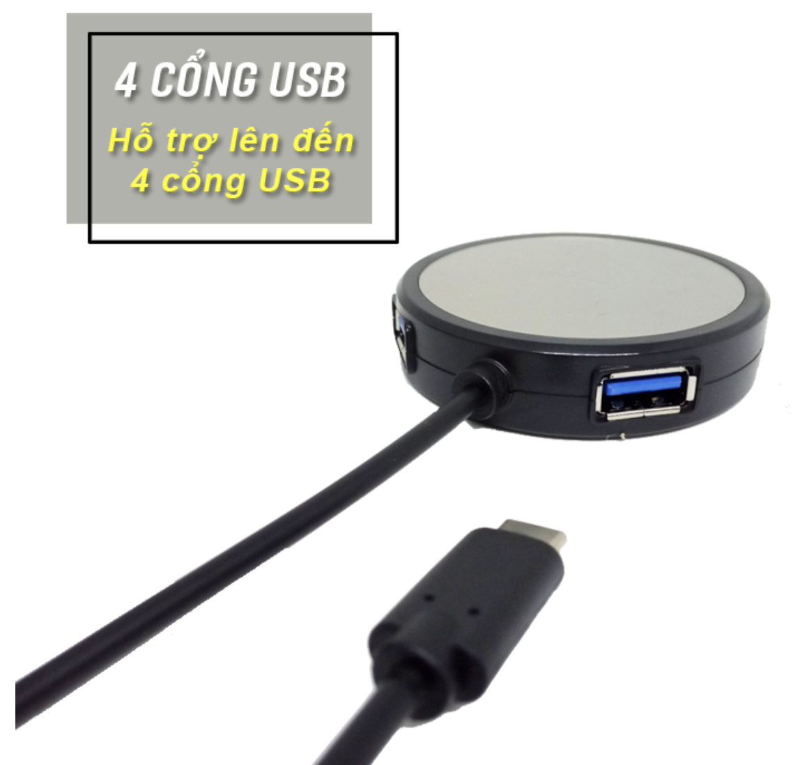 Cổng Chuyển Đổi USB Type C Ra 4 Cổng USB Tốc Độ Cao REMAX RU-U20 - Hàng Chính Hãng