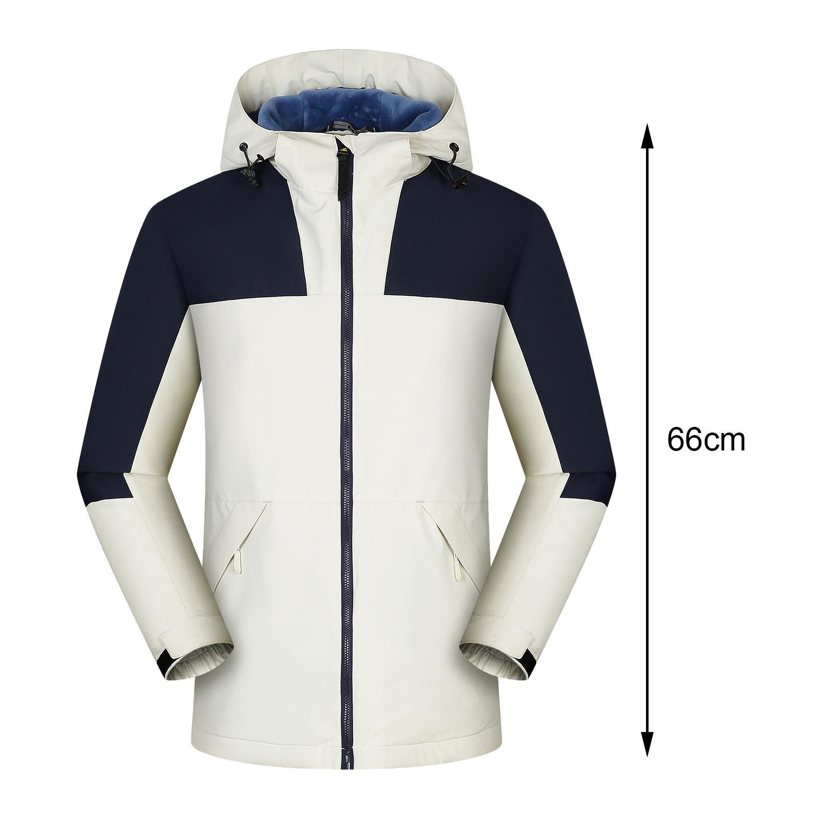 Women Hooded Softshell Jacket Hiking Jacket with Pockets for Skiing Cycling