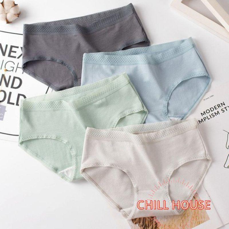 Quần Lót Cotton Cạp Lưới siêu đẹp Mềm Mát - CHILLHOUSE