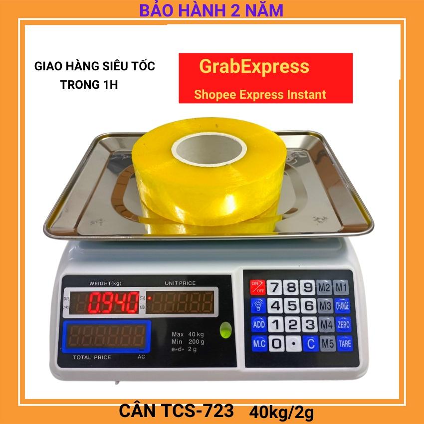 Cân điện tử nhà bếp TCS - 723  mặt cân được làm bằng inox sáng bóng