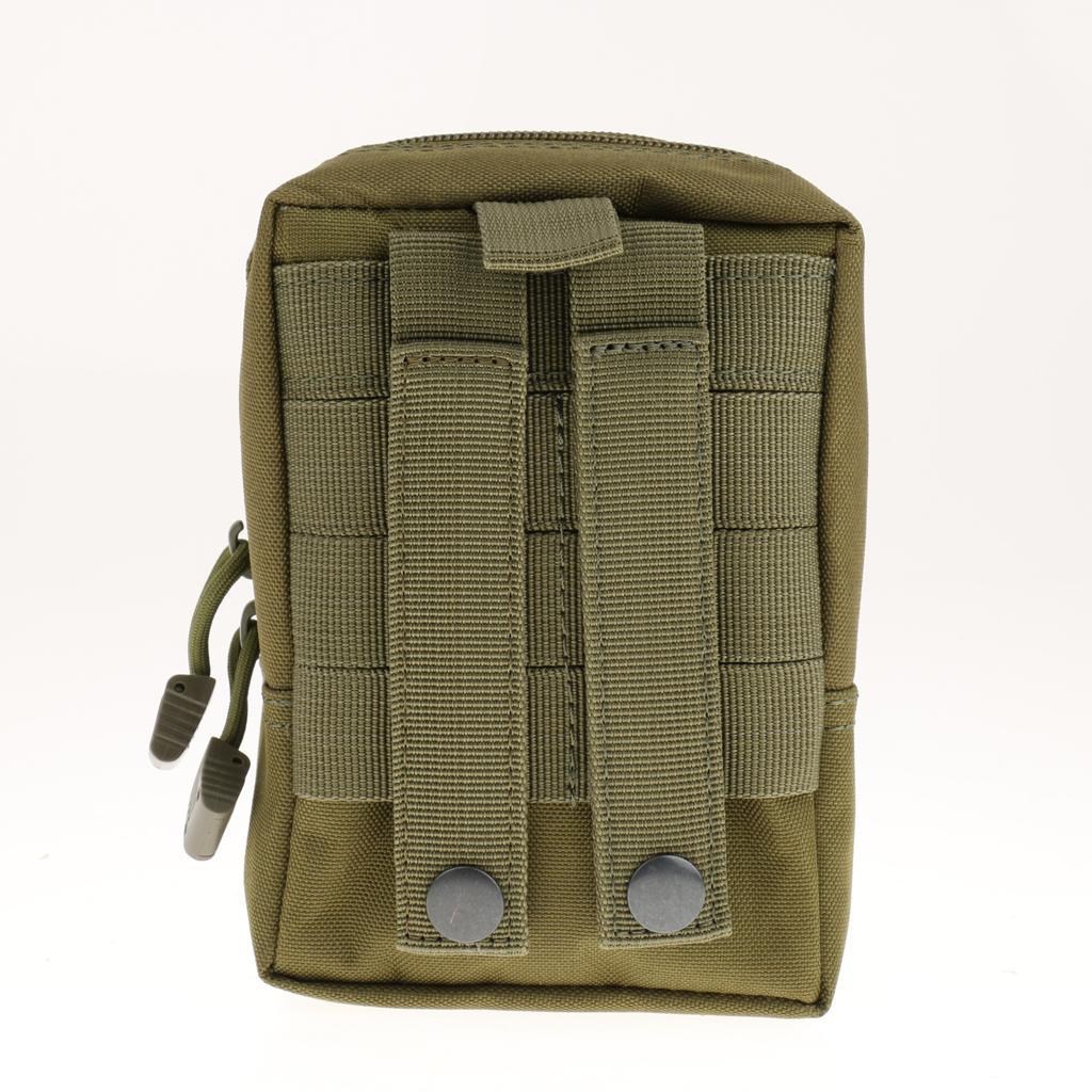 Outdoor Tactical Molle Belt Waist Pack Fanny Utility Phone Pouch Black