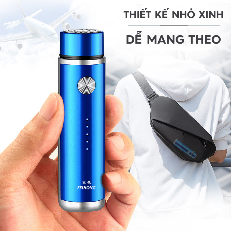 Máy Cạo Râu Điện Du Lịch Mini Đa Năng,Dùng Cho Cả Nam và Nữ Cạo Cơ Thể Mặt Sạc USB [ Màu Ngẫu Nhiên ]