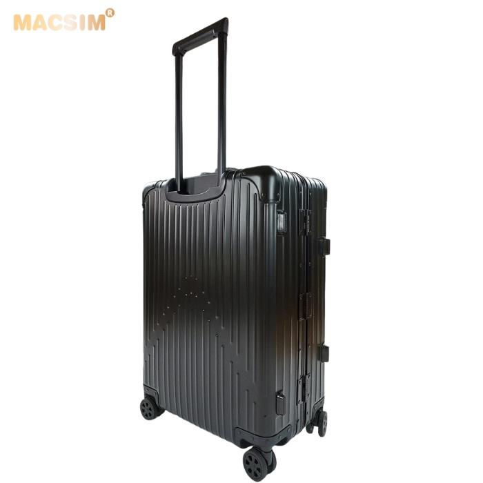 Vali hợp kim nhôm nguyên khối MS1104 Macsim cao cấp màu đen cỡ 26 inches