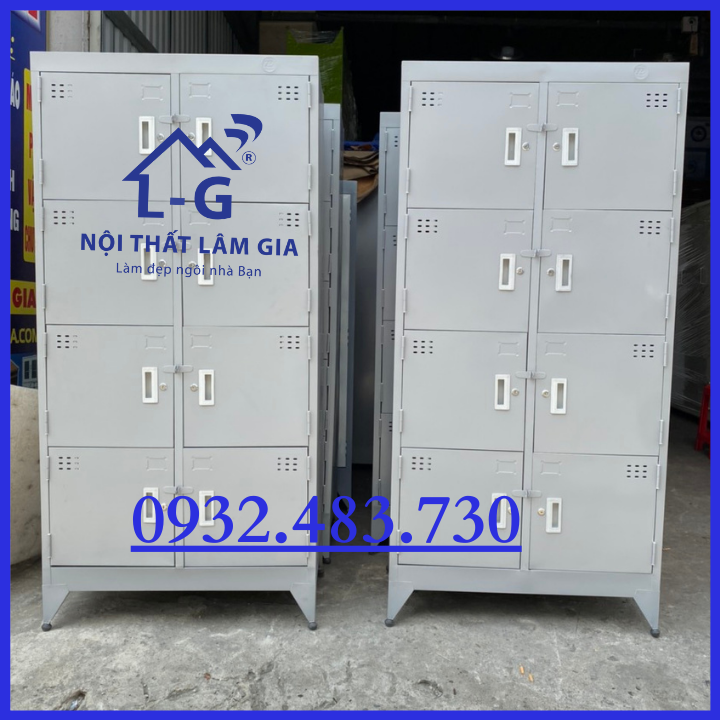 Tủ sắt hồ sơ locker văn phòng 8 cửa sơn tĩnh điện _LGTD8C