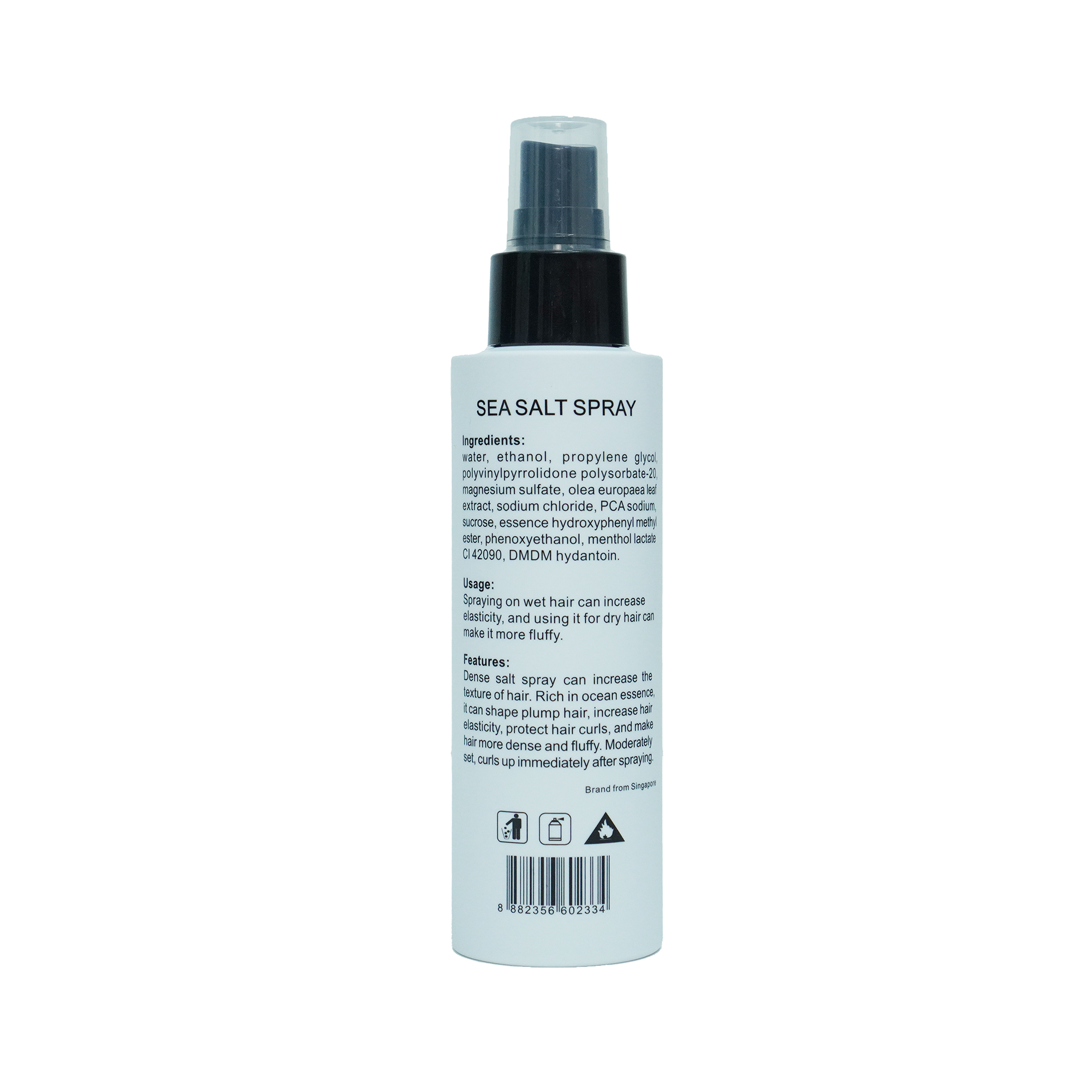 Xịt tạo phồng tóc Roug Sea Salt Spray 150ml cao cấp Singapore + Tặng lược tạo kiểu Chaoba và lược Texture