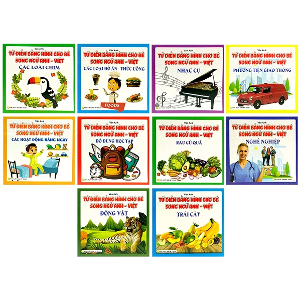Bộ Sách Từ Điển Bằng Hình Cho Bé - Bộ 10 Cuốn