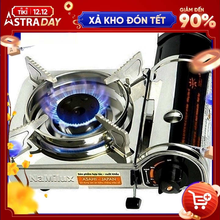 Bếp ga mini siêu nhỏ gọn Namilux chất liệu inox cao cấp an toàn-Hàng chính hãng