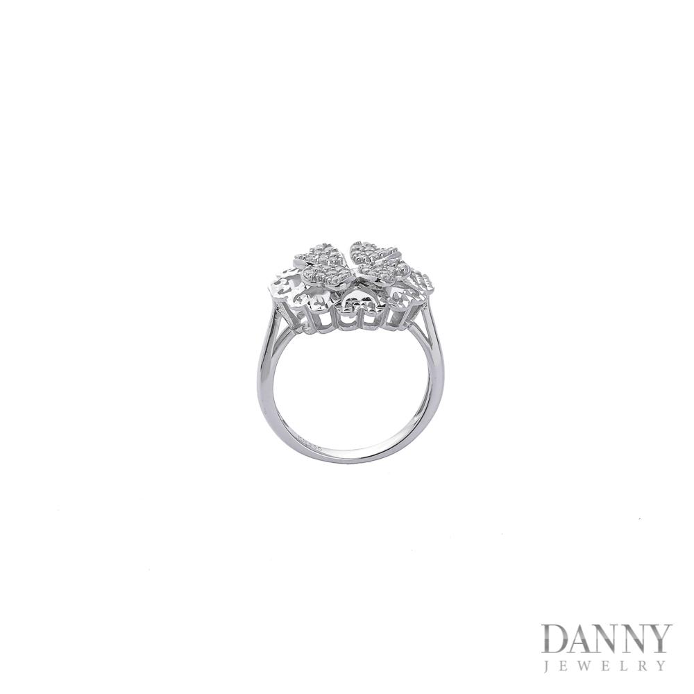 Nhẫn Nữ Bạc 925 Danny Jewelry Xi Bạch Kim Đính Đá CZ KI4GZ025