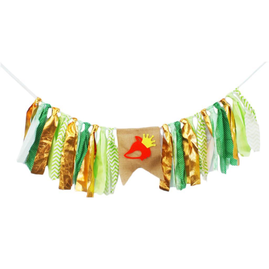Cute Animal Bunting Banner Birthday Baby Shower Kids Room Christmas Decor