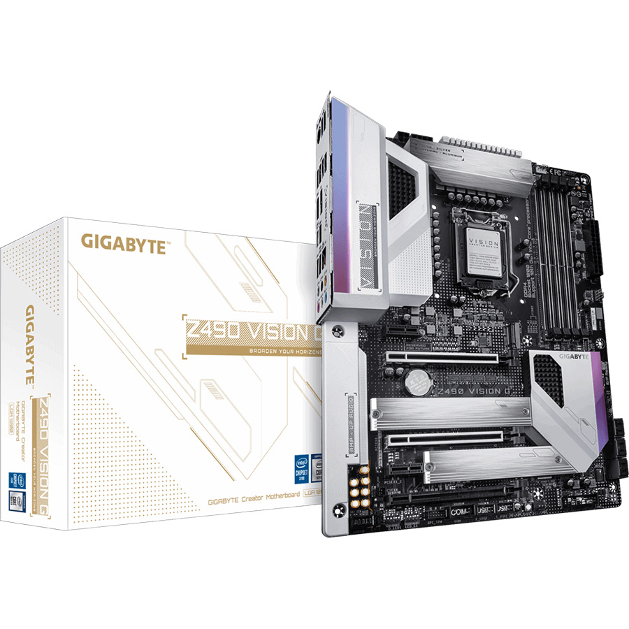 Bo mạch chủ Mainboard Gigabyte Z490 VISION G - Hàng Chính Hãng