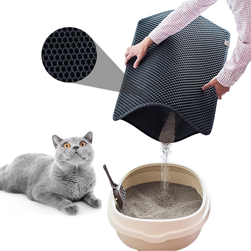 Thảm lót khay cát vệ sinh cho mèo Size S