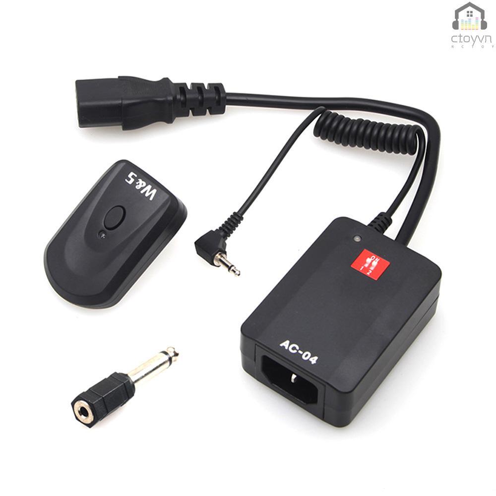 Hệ thống kích hoạt không dây với 4 kênh với đầu nhận 3.5mm sang 6.35mm cho đèn flash studio
