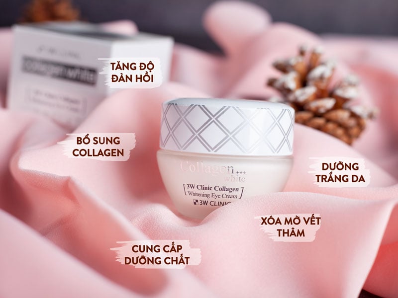 Kem Dưỡng Trắng Da Tinh Chất Collagen 3W Clinic Collagen Whitening Cream (60ml)