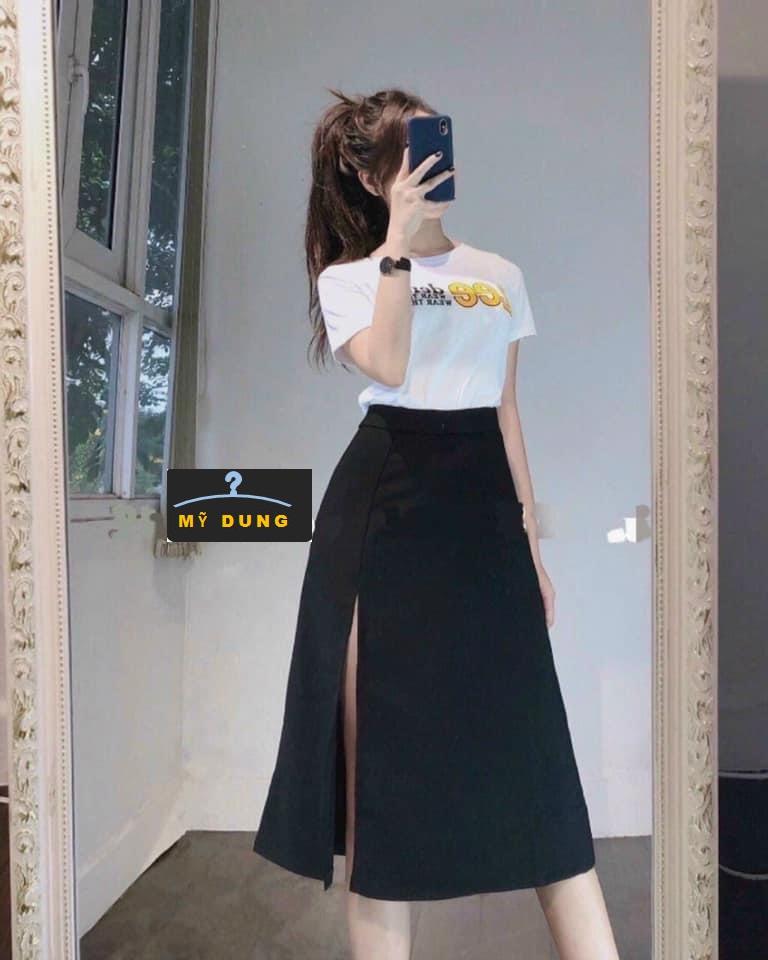 CHÂN VÁY MAXI XẺ ĐÙI -NHẸ NHÀNG- DỄ PHỐI ĐỒ