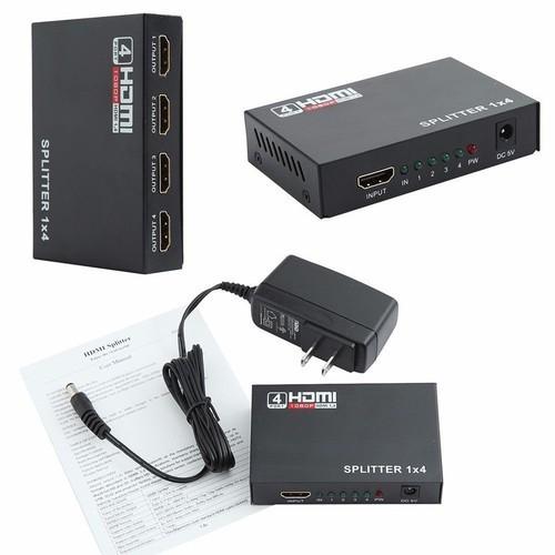 Hub HDMI - Bộ Chia HDMI 1 Ra 4 cho PC,DVD,PS4,TV