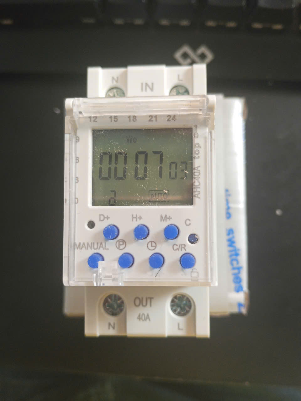 Timer điện tử hẹn giờ theo tuần ACH40A 220V chuyên gắn cho tủ điện