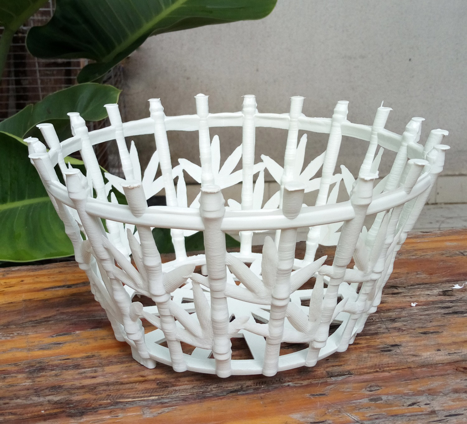 Bộ 10 chậu trồng lan lá tre đường kính 22cm