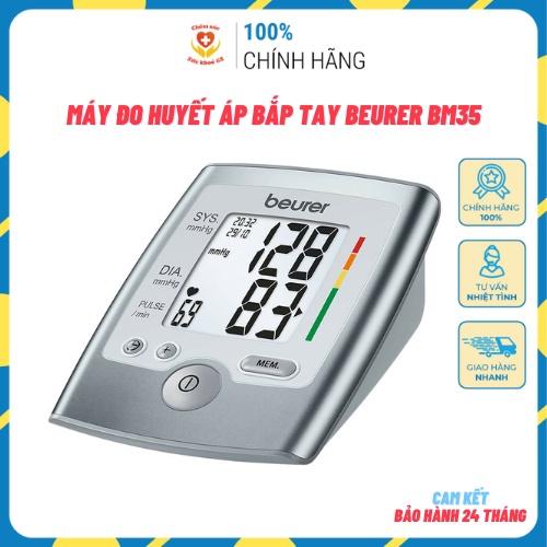 Máy Đo Huyết Áp Bắp Tay Beurer BM35 - Đo Chính Xác Huyết Áp, Nhịp Tim - Màn LCD Hiển Thị Sắc Nét