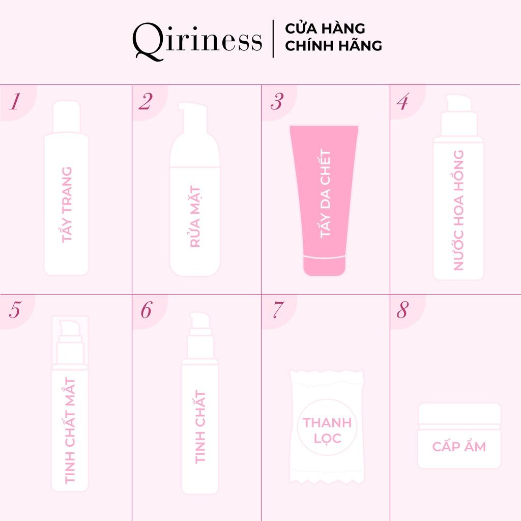 Kem tẩy da chết không hạt làm trắng sáng đều màu da nguồn gốc thiên nhiên Qiriness Radiant Enzymatic Buffing Cream 75ml