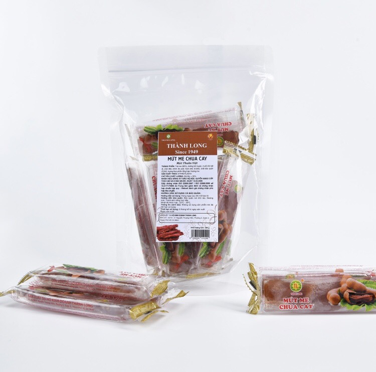 Mứt Me sấy Chua Cay Nguyên Trái Truyền Thống Thơm Ngon Thành Long 500gr - Việt Nam