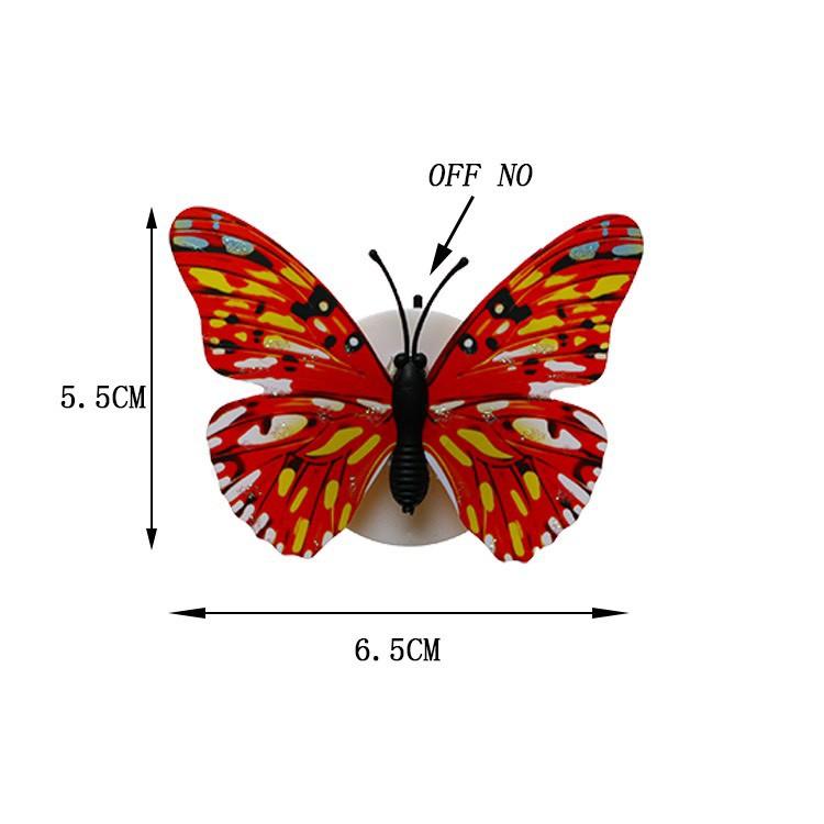 Đèn ngủ LED hình bướm nhiều màu sắc trang trí phòng