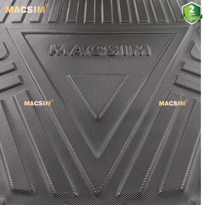 Thảm lót cốp xe ô tô qd Mercedes C 2014-2021 nhãn hiệu Macsim chất liệu TPV cao cấp màu đen