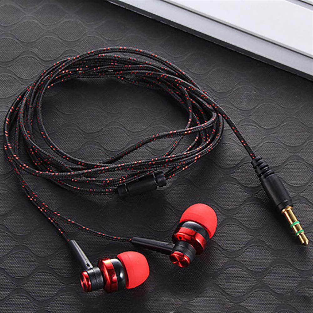 Tai nghe có dây chất lượng cao Thương hiệu âm thanh nổi mới trong tai 3,5 mm Tai nghe cáp điện thoại cho máy tính xách tay Điện thoại thông minh Màu
