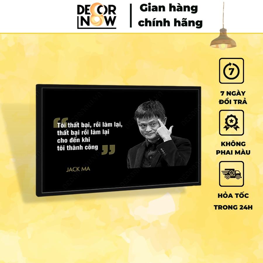 Tranh Treo Tường Động Lực Bill Gates, Jack Ma.... CANVAS DECORNOW, Trang Trí Văn Phòng, Treo Phòng Học, Làm Việc DCN-39