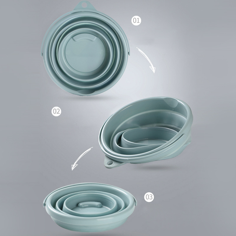 Xô gấp gọn tiện dụng bền đẹp GD14 giao màu ngẫu nhiên