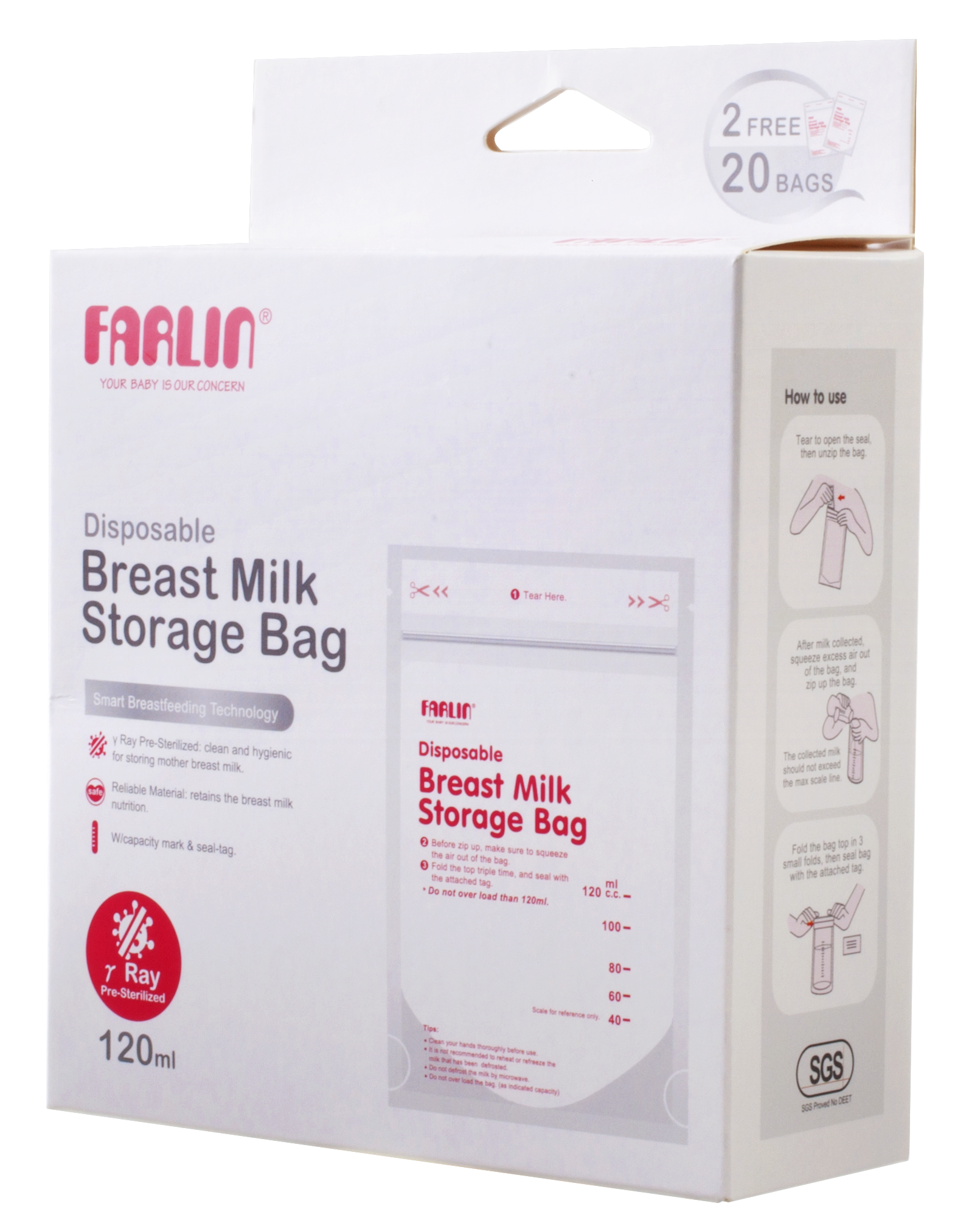 Túi Trữ Sữa Farlin 120ml BP-869-1