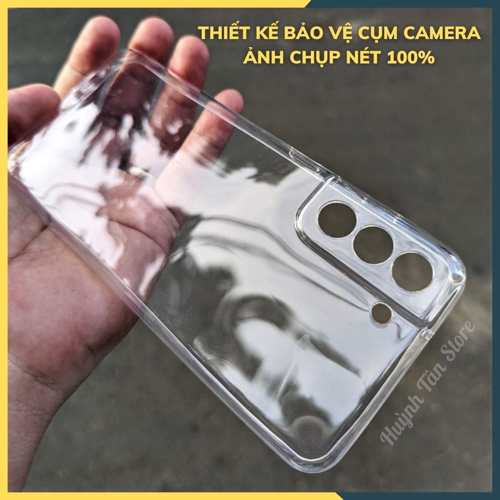 Ốp lưng trong suốt silicon GOR dành cho samsung s21 FE bảo vệ camera dẻo siêu mỏng - Hàng nhập khẩu
