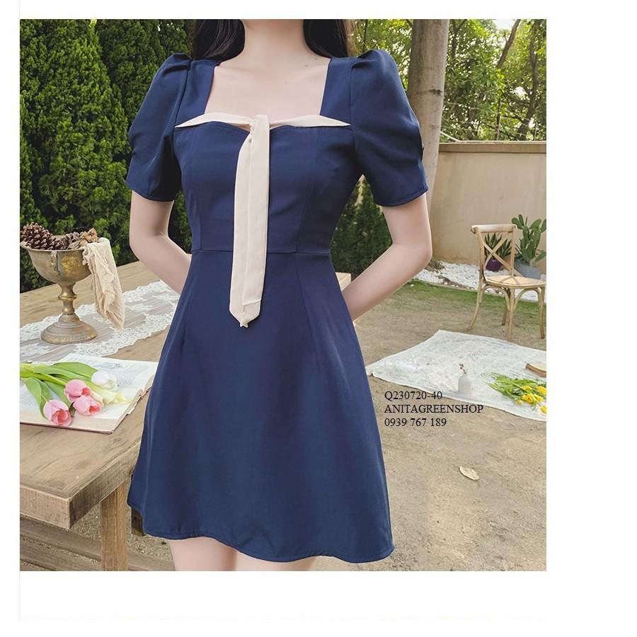 Q230720 ĐẦM CHỮ A CỔ VUÔNG