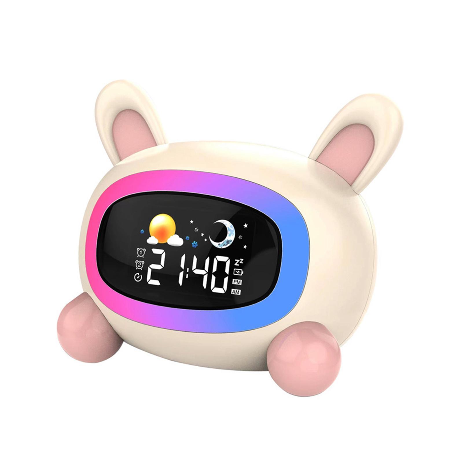 Alarm clock Kids Gift USB Snooze Night Light for Home