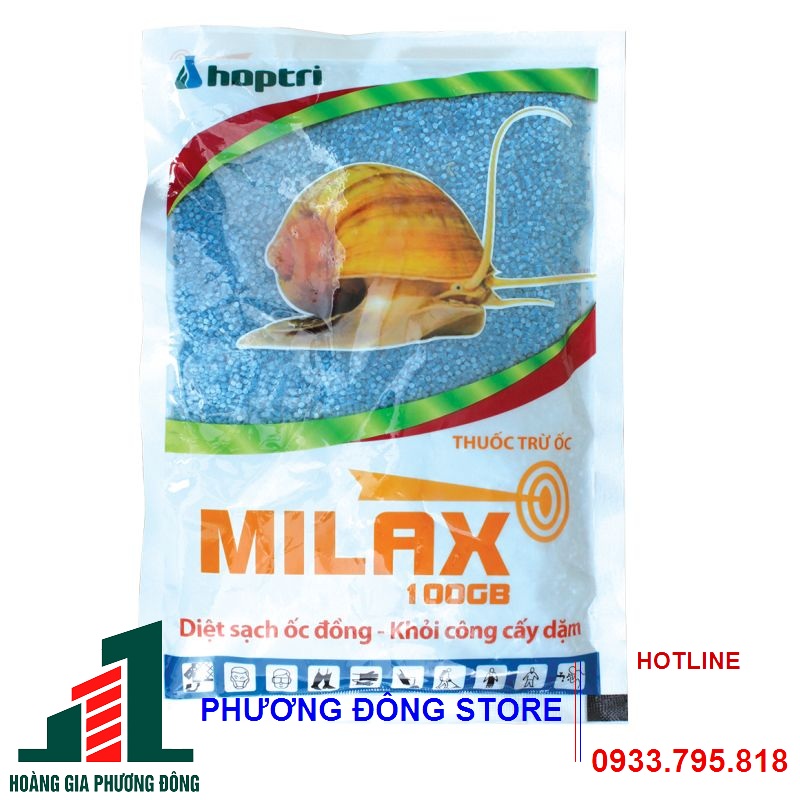 Thuốc diệt trừ ốc đồng Milax 100GB - gói 800g